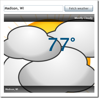 Stale Weather data for Madison Wisconsin as this isn't live ...